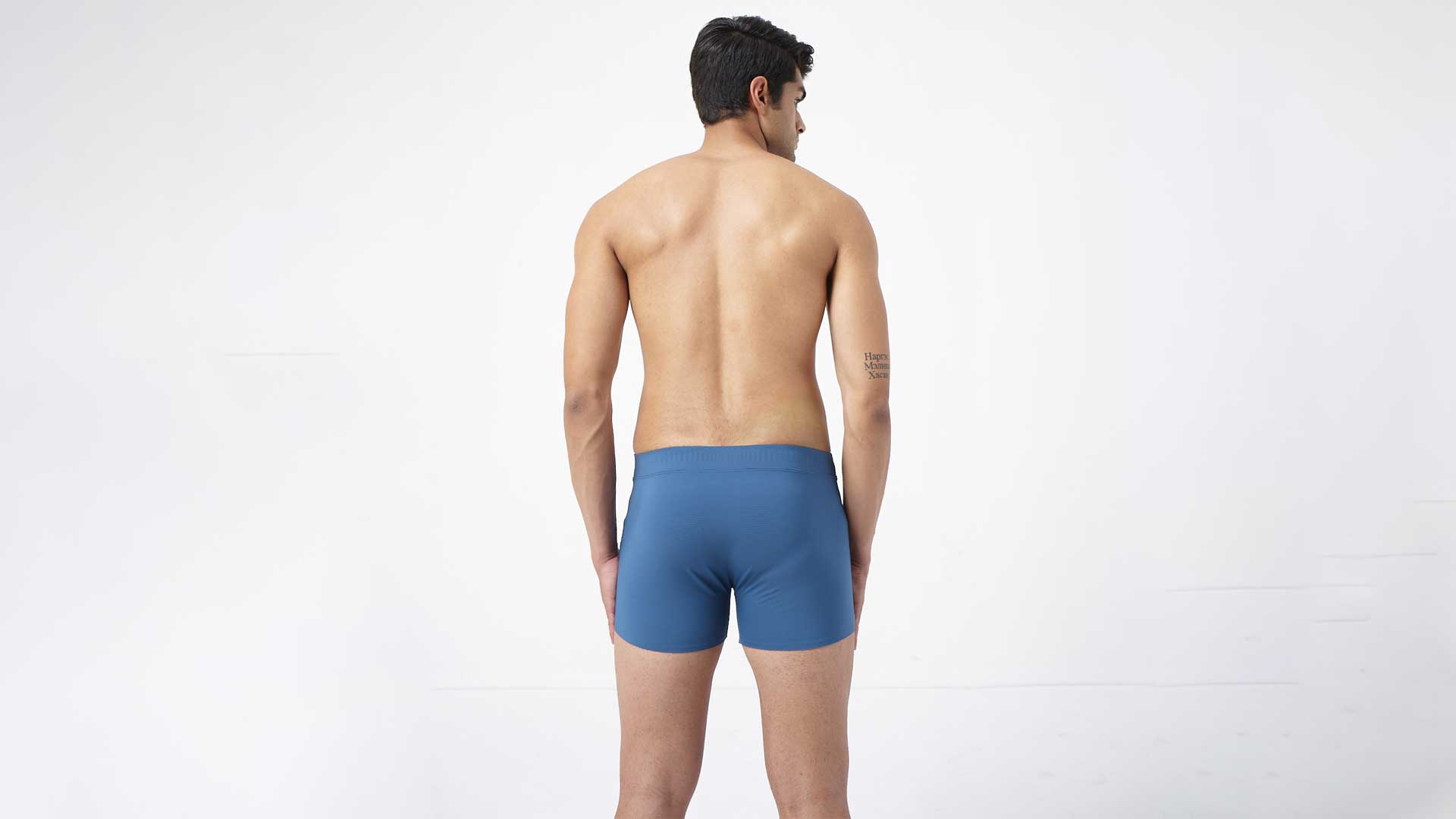 Blue mens boxer